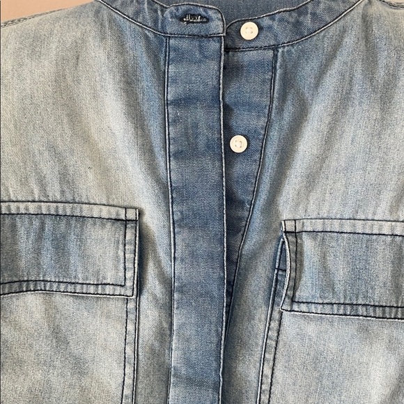 NWT MINI WASHED DENIM DRESS - Picture 3 of 7